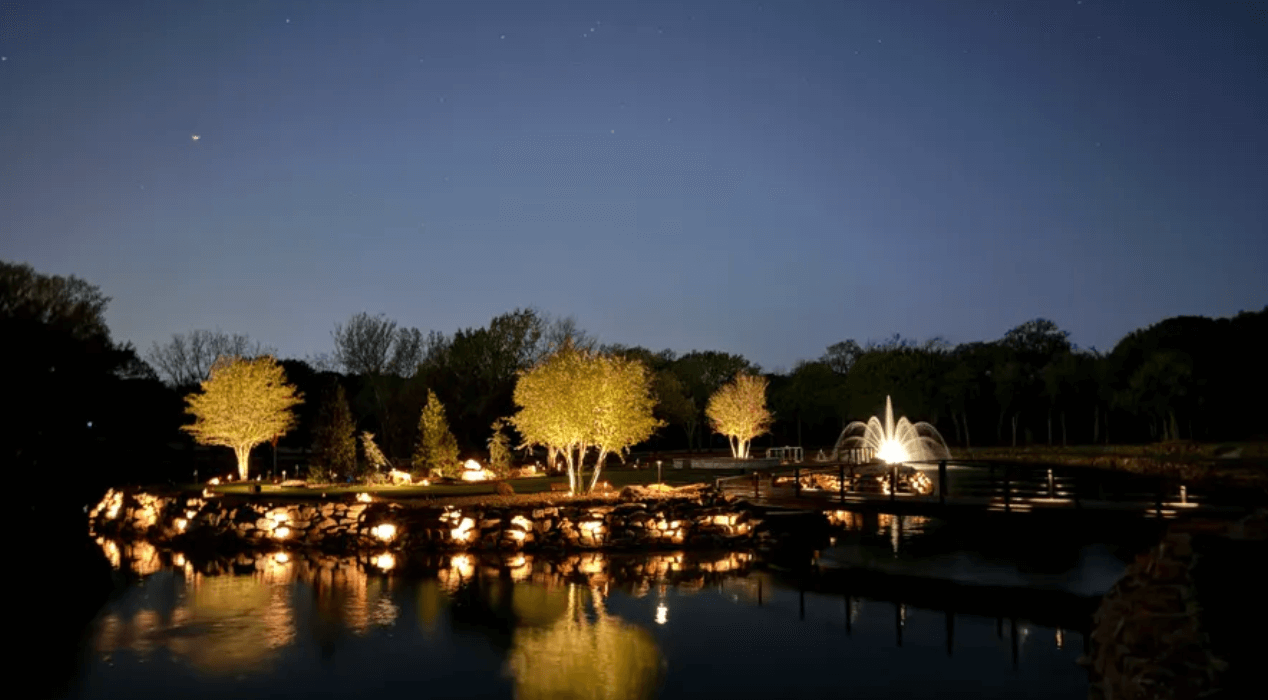 Resort outdoor audio and lighting